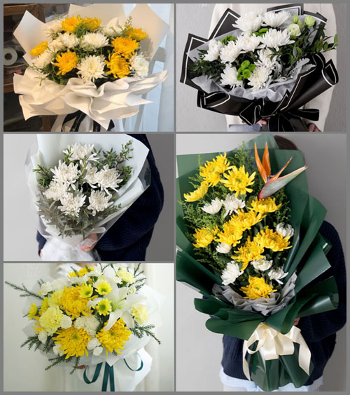 山东济宁邹城市北宿镇和睦村白事花束代送